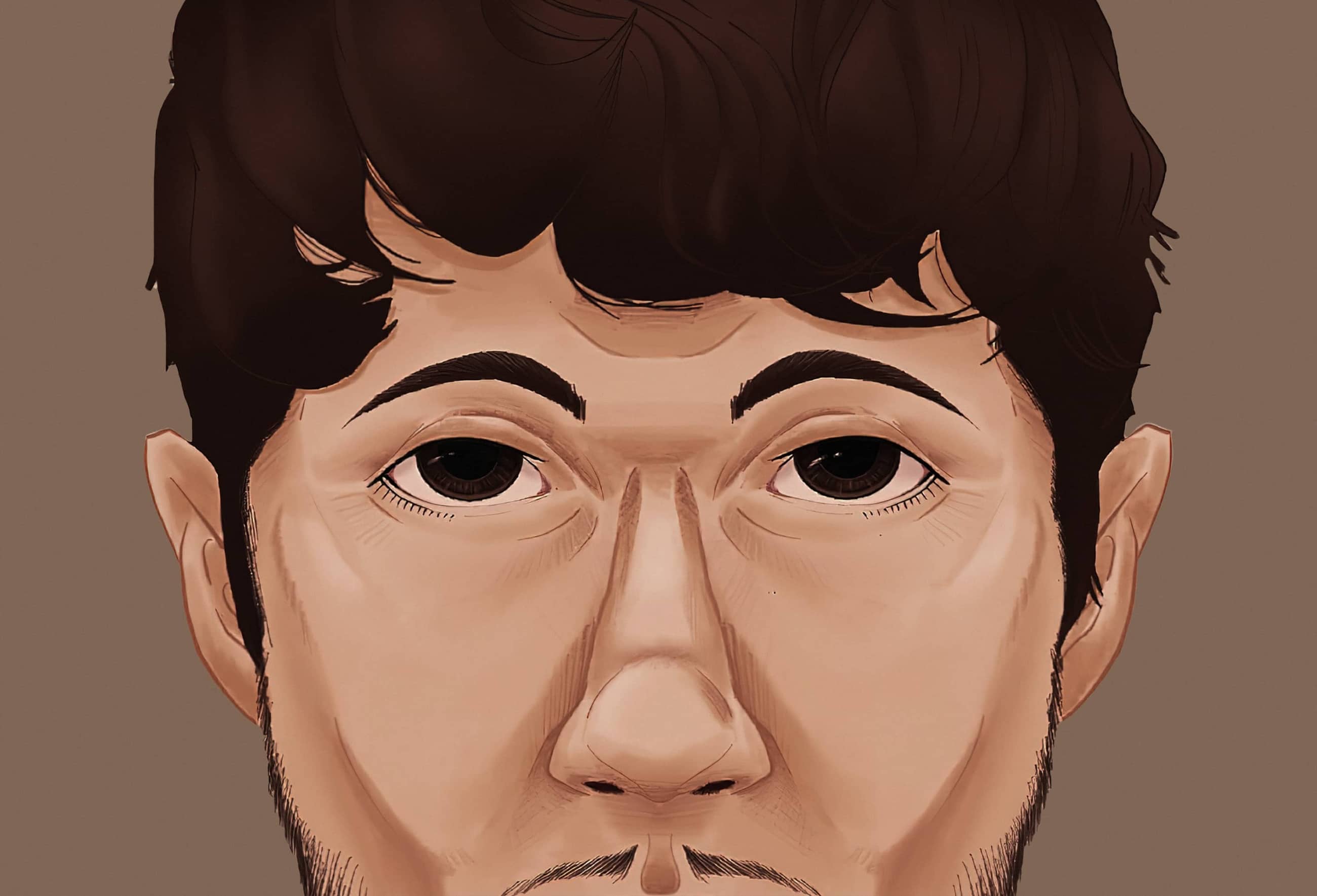 animated face of the artist