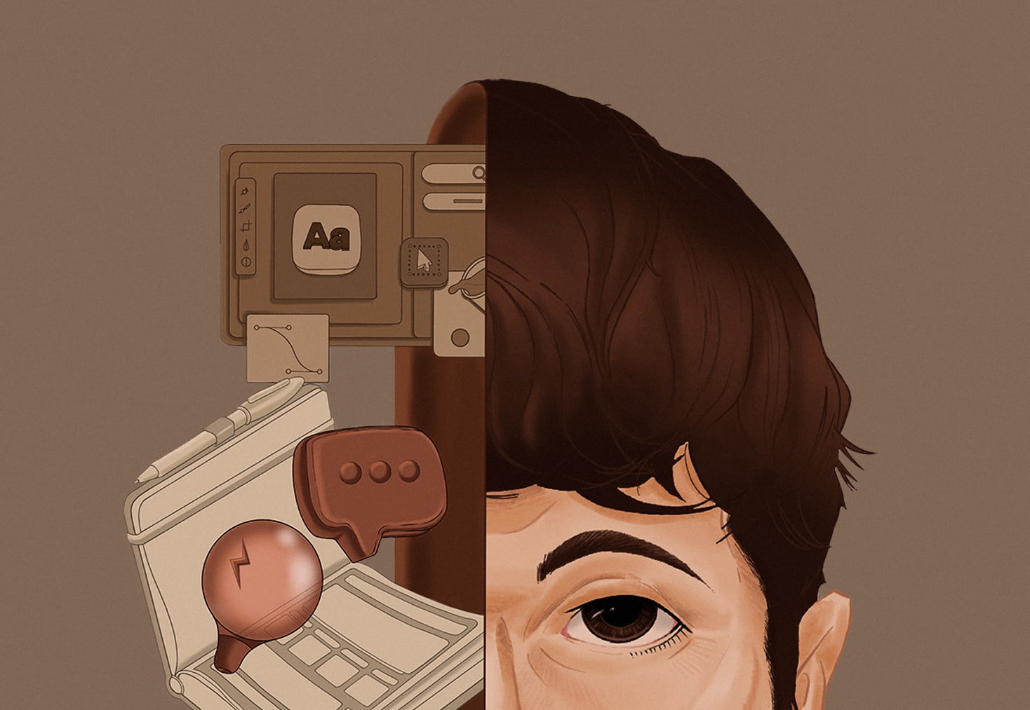 image showing idea coming out of head